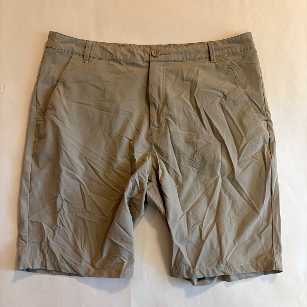 Oakley Mens Khaki Tan Regular Fit Performance Shorts Size 38 FOA401404